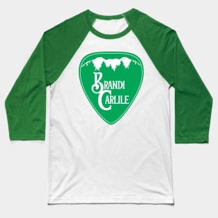 Brandi Carlile Guitar Pick Green Baseball T-Shirt